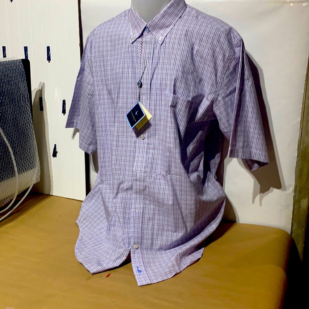 Tailorbyrd collection Men’s Short Sleeve Button Down Size XL